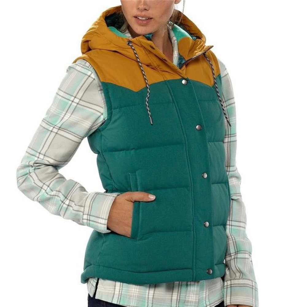 RARE🔥 Patagonia Women's Hooded Bivy Vest, Arbor Green